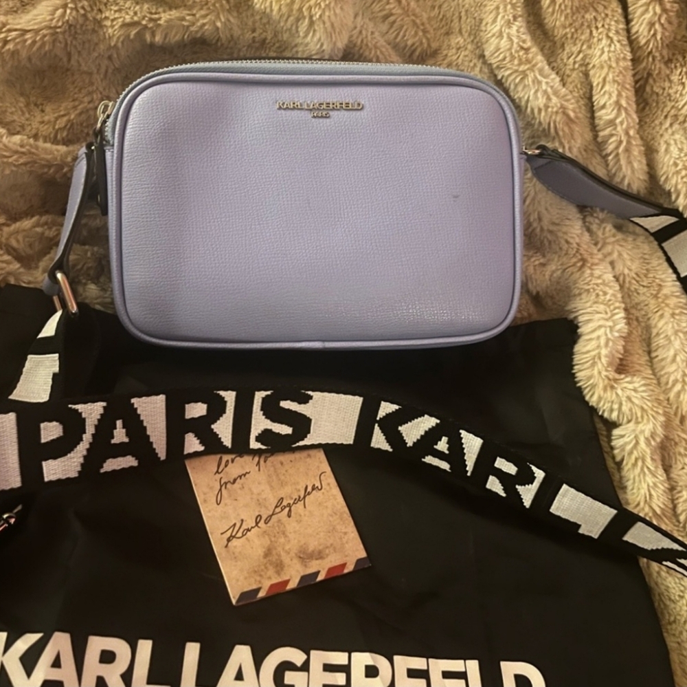 KARL LAGERFELD Maybelle Solid Crossbody NWT - Picture 12 of 16